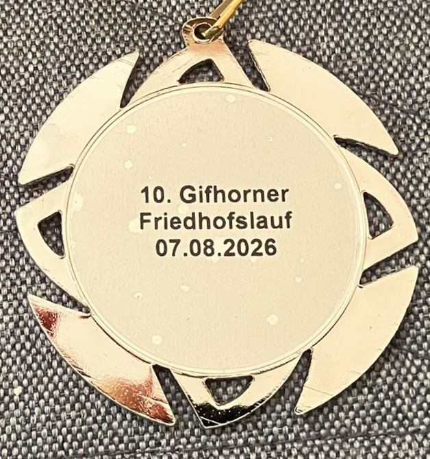 Medaille Rücks